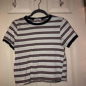 striped crop top